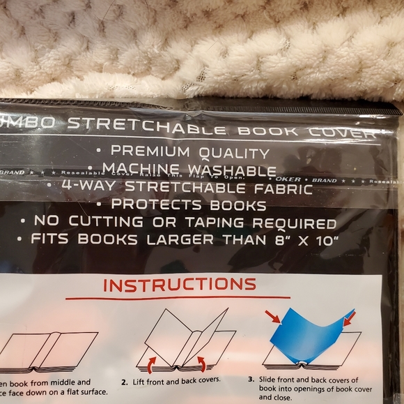 NEW Cleveland Browns Jumbo Stretchable Book Covers - Picture 5 of 9